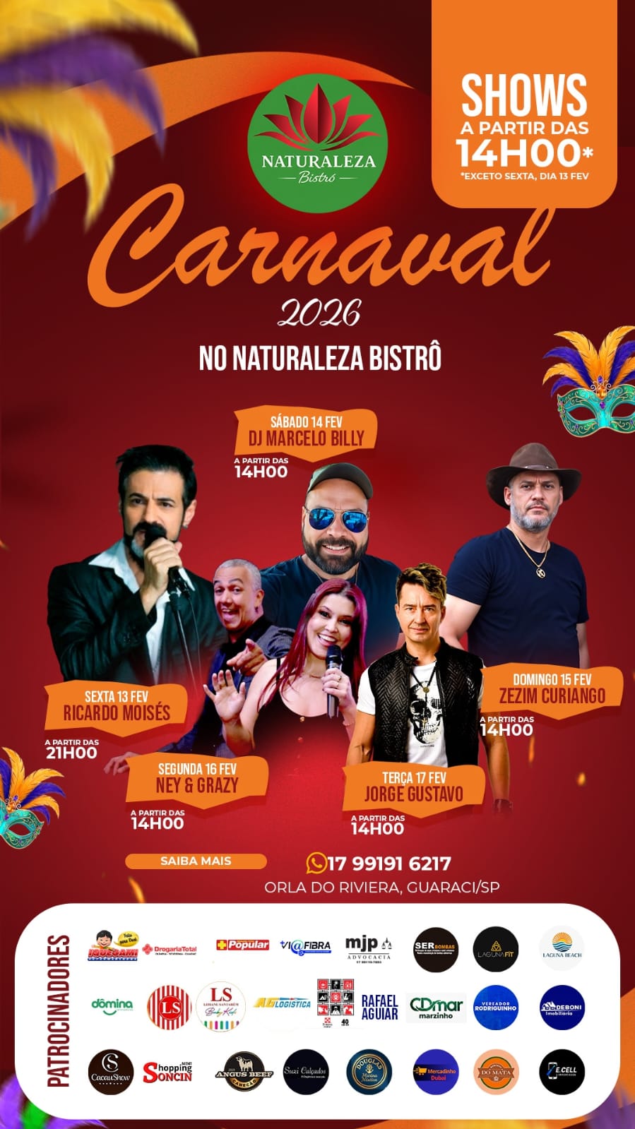 Carnaval no Naturaleza Bistrô: onde o luxo e a natureza se encontram